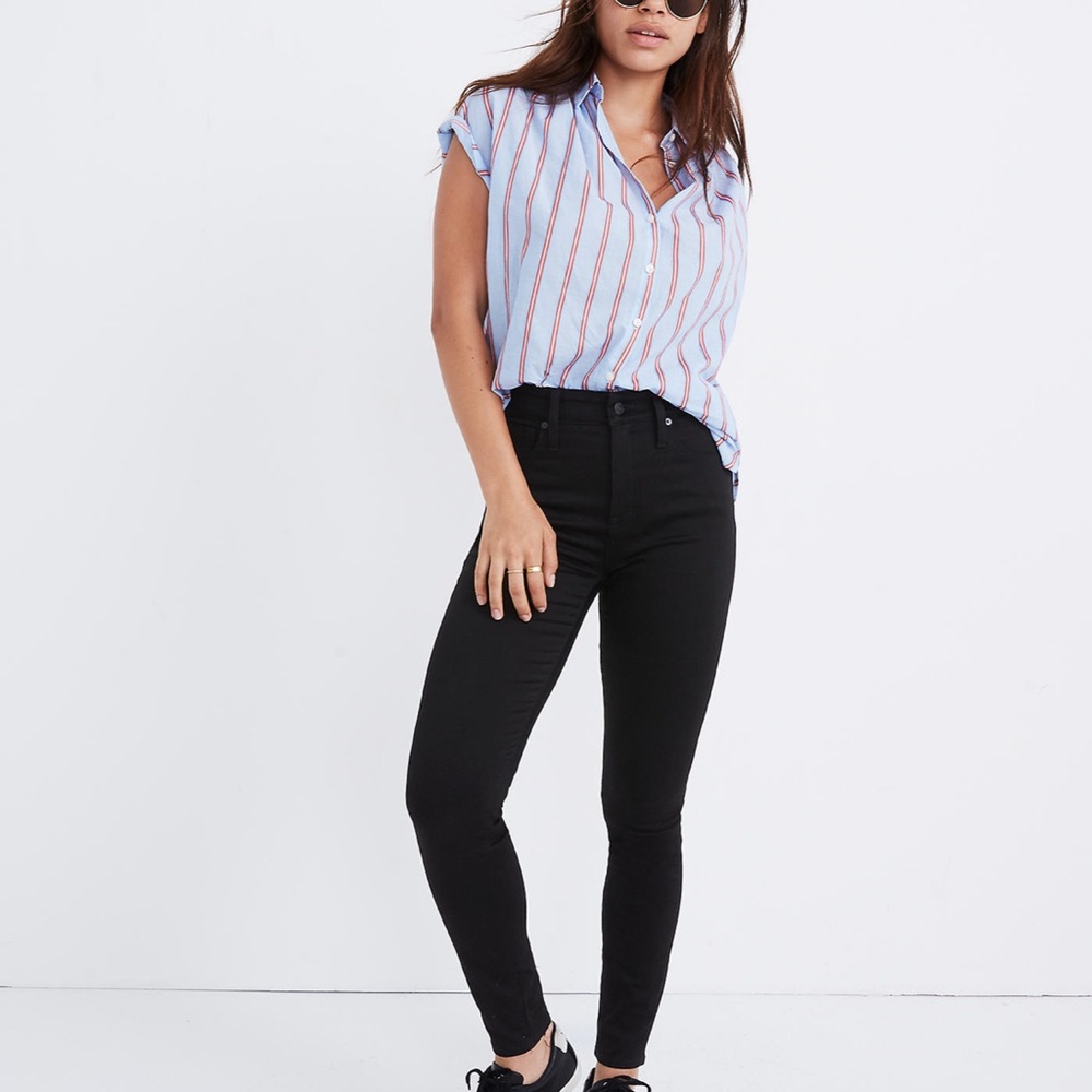 Madewell curvy high rise skinny jeans - black size 27